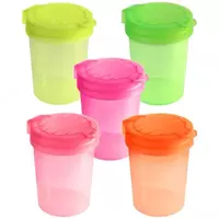 Пластиковый стакан-непроливайка с крышкой Стамм Премиум Creative  1 отд  280 мл  уп. ПЭ (Арт. - СН358) Цв. ассорти