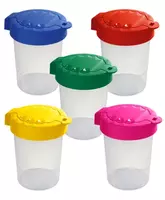 Пластиковый стакан-непроливайка с крышкой Стамм Премиум  1 отд  280 мл  уп. ПЭ (Арт. - СН358) Цв. ассорти