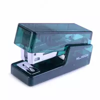  Канцелярский мини-степлер Deli Nusign 083F  № 24/6  12 листов  ПВХ. уп. (Арт.- 083F-NS-gn) Прозрачный/зеленый - 