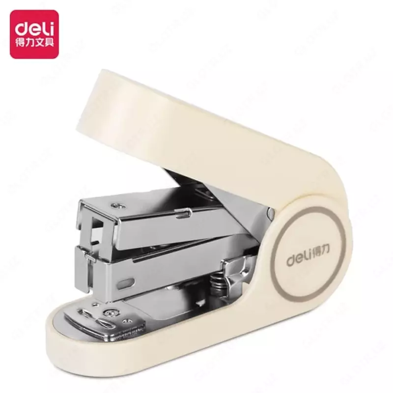Канцелярский мини-степлер Deli PowerSave TA502  № 24/6  20 листов  ПВХ. уп. (Арт.- 502-TA-wt) Белый