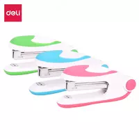 Kantselyariya stapler Deli Vivid  № 10  15 varaq  kartochkalar. paket (m. - 0228) Assortiment