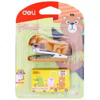  Deli № 10 shtapelli ish yuritish uchun mini-shtapel  15 varaq  oram. blister (- 0452-modda) Col. turli xil OOO Smart Choice Kans