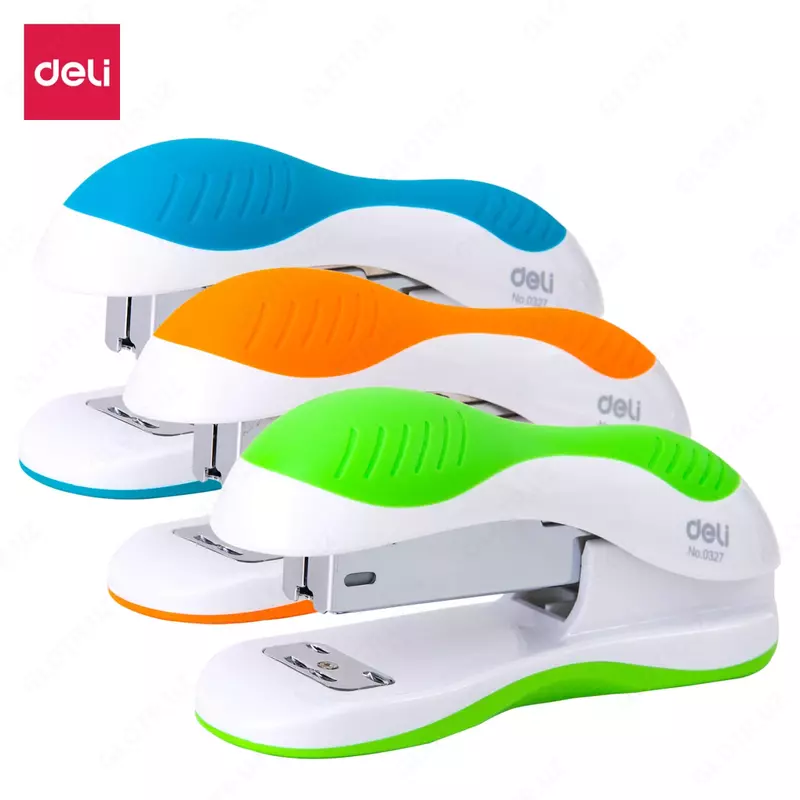 Канцелярский степлер Deli Vivid  № 24/6  25 листов  карт. уп. (Арт.- 0327) Ассортимент