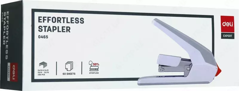  Канцелярский степлер Deli Expert  № 24/6  26/6  23/6 - 23/10  60 листов  карт. уп. (Арт.- 0465) Ассортимент - OOO Smart Choice Kans