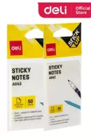 Стикеры с клеевым краем Deli 76 х 51 мм  50 л.  уп. ПЭ (Арт. - 042-EA) Белые