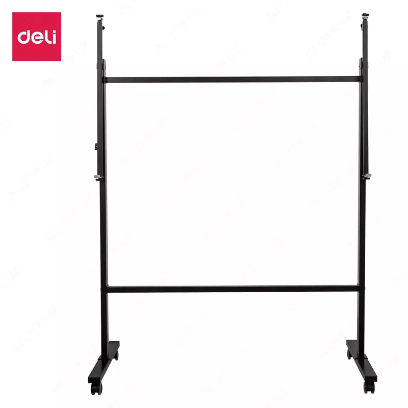 Mobil stend - Deli flipchart taxtasi uchun stend 1200 x 560 x 1570 mm (Art. - 7830) Qora