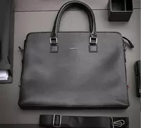  Портативная сумка-портфель Deli  2 ручки  2 отд.  380 х 284 х 58 мм  заст. молния (Арт. - 63757) Черная - 