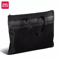 Портативная сумка-портфель Deli  2 ручки  1 отд.  380 х 290 х 30 мм  заст. молния (Арт. - 63777-bk) Черная