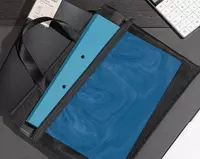  Портативная сумка-портфель Deli  2 ручки  1 отд.  380 х 290 х 30 мм  заст. молния (Арт. - 63777-bk) Черная Только в розницу