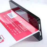   Настольная информационная табличка Deli А4  пластик  210 х 297 мм  выдвижная  уп. ПЭ (Арт. - 50864) Прозрачная