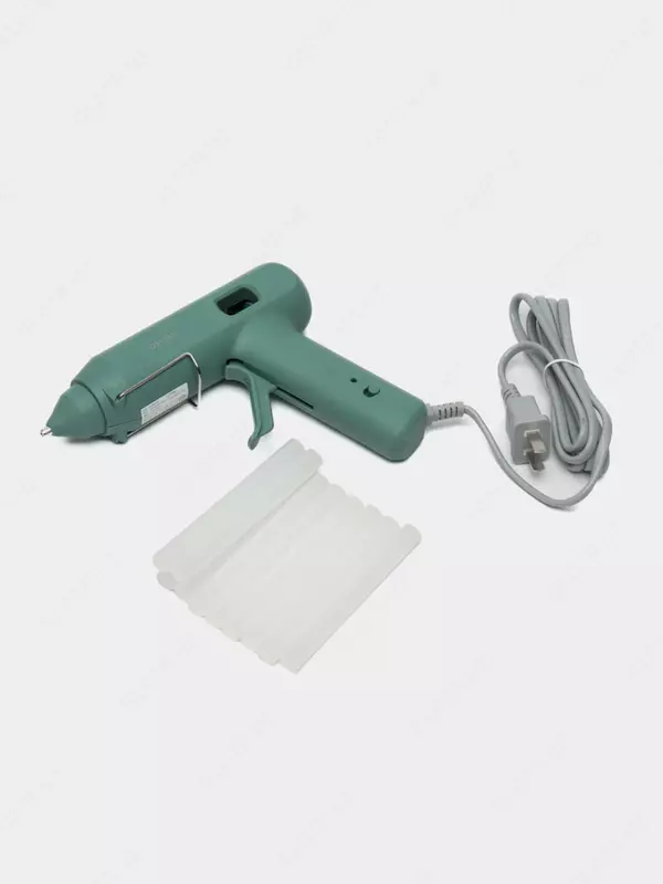   Ручной сетевой термопистолет Deli 60 W  клей-палочки  карт. уп. (Арт. - 31402-gn) Зеленый