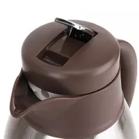   Deli vakuum termoslari zanglamaydigan. Polat  1 9 l.  Yuqoriga. Kart. (Sanat. - 8967) kumush / jigarrang