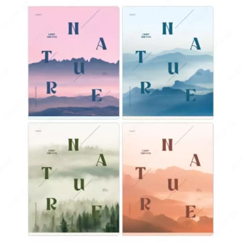 Maktab daftarchasi (katakli) BG Tumanli shafaq  48 l  65 g/m2  A5 (Art. - T5sk48_lm_11878) Pol. turli xil