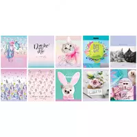 Школьная тетрадь (клетка) BG Mix-10. Девочки  48 л  60 г/м2  А5 (Арт. - Т5ск48_8498) Цв. ассорти