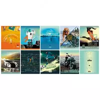 Школьная тетрадь (клетка) BG Mix-10. Мальчики (эконом)  48 л  60 г/м2  А5 (Арт. - Т5ск48_10401) Цв. ассорти