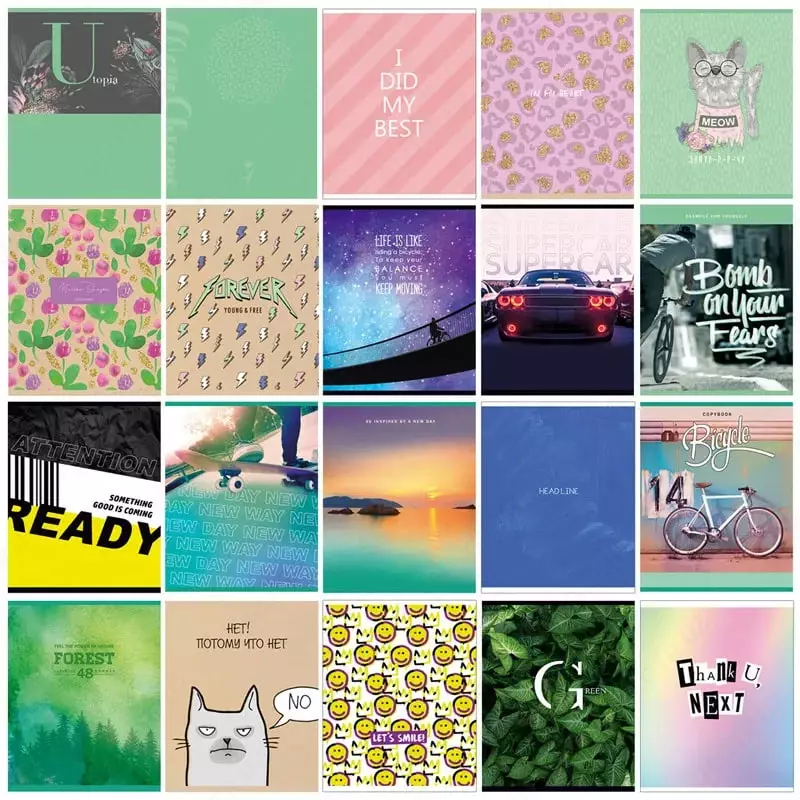 Школьная тетрадь (клетка) BG Super Mix-20  48 л  65 г/м2  А5 (Арт. - Т5ск48_8500) Цв. ассорти