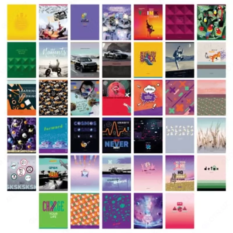 Школьная тетрадь (клетка) BG Super Mix-40  48 л  65 г/м2  А5 (Арт. - Т5ск48_10407) Цв. ассорти