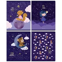 Maktab daftarchasi (katakli) BG Shirin tushlar  48 l  60 g/m2  A5 (Art. - T5sk48_tf_11068) Pol. turli xil