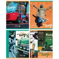 Школьная тетрадь (клетка) BG Weekend (эконом)  48 л  60 г/м2  А5 (Арт. - Т5ск48_10426) Цв. ассорти