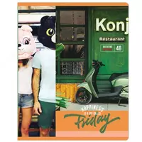   Школьная тетрадь (клетка) BG Weekend (эконом)  48 л  60 г/м2  А5 (Арт. - Т5ск48_10426) Цв. ассорти