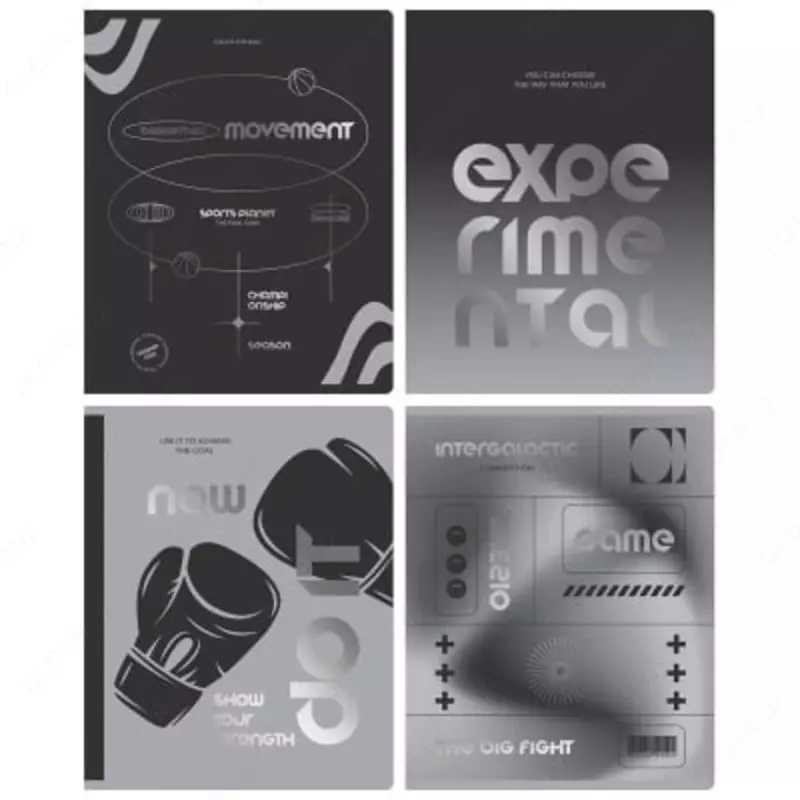 Школьная тетрадь (клетка) BG Мой выбор  48 л  70 г/м2  А5 (Арт. - Т5ск48_лс_тф_118) Серо/черное ассорти