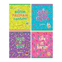 Школьная тетрадь (клетка) BG Сладкая жизнь (эконом)  48 л  60 г/м2  А5 (Арт. - Т5ск48_11039) Цв. ассорти