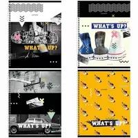 Школьная тетрадь (клетка) BG Как дела?  48 л  60 г/м2  А5  на гребне (Арт. - Т5гр48_10127) Цв. ассорти