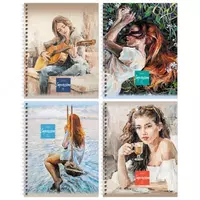 Школьная тетрадь (клетка) BG Романтика  48 л  60 г/м2  А5  на гребне (Арт. - Т5гр48_вл_11051) Цв. ассорти