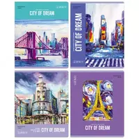 Школьная тетрадь (линия) BG City dream  48 л  60 г/м2  А5 (Арт. - Т5ск48_11041) Цв. ассорти
