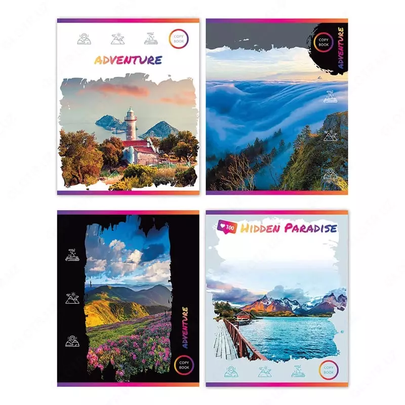 Школьная тетрадь (линия) BG Life adventure (эконом)  48 л  60 г/м2  А5 (Арт. - Т5ск48_8644) Цв. ассорти