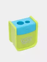  Plastik qalam otkirlagich (idish) Deli POP! 2 teshik  d 8/12 mm  oram. quti (modda - 00300-ER) Pol. turli xil - 