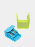   Plastik qalam otkirlagich (idish) Deli POP! 2 teshik  d 8/12 mm  oram. quti (modda - 00300-ER) Pol. turli xil