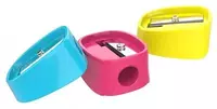 Пластиковая точилка для карандашей Deli U-touch  1 отв  d 8 мм  3 цв  уп. пласт. туба (Арт. - 00803-ER) Цв. ассорти