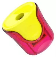   Plastik qalam otkirlagich (idish) Deli U-touch  1 teshik  d 8 mm  oram. quti (Art. - 01000-ER) Pol. turli xil