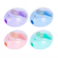 Plastik qalam otkirlagich (idish) Deli Macaron  1 teshik  d 8 mm  oram. quti (- 0525-modda) Pastel. turli xil