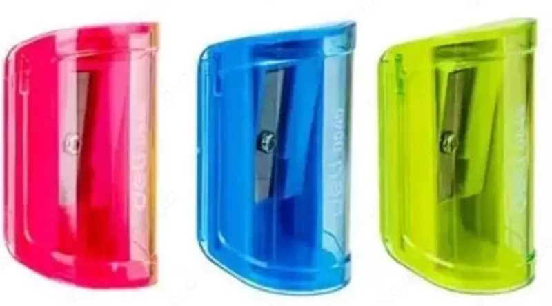 Plastik qalam otkir Deli Neon  1 teshik  d 8 mm  oram. plast. kolba (- 0545-modda) Col. turli xil