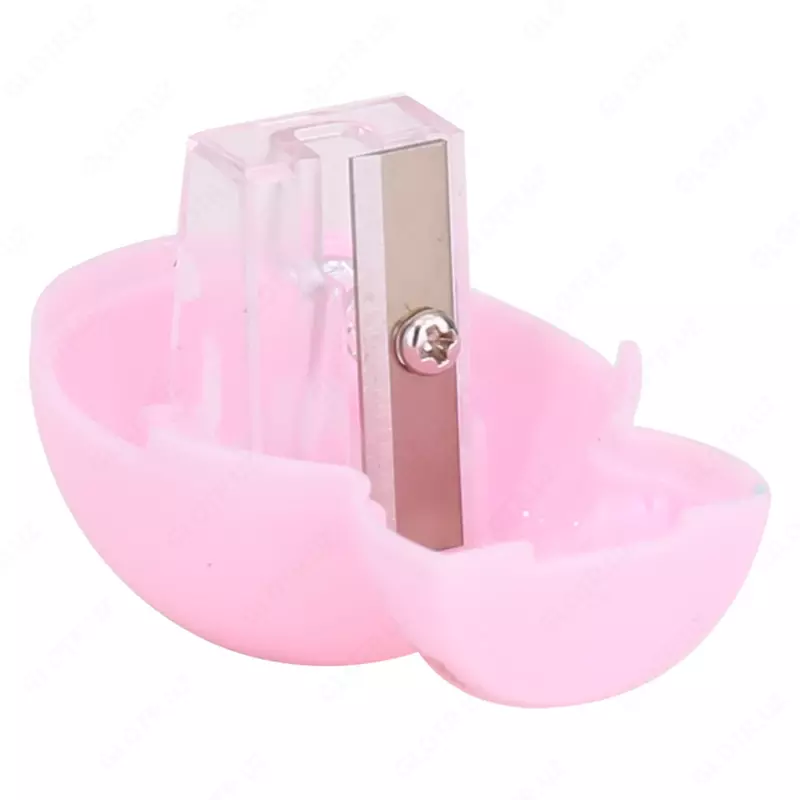   Plastik qalam otkirlagich (idish) Deli Puppy!  1 teshik  d 8 mm  oram. blister (modda - 0550) Col. turli xil