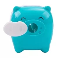  Plastik qalam otkirlagich (idish) Deli Piggy  1 teshik  d 8 mm  oram. displey (m. - 0557) Kol. turli xil Chakana savdo