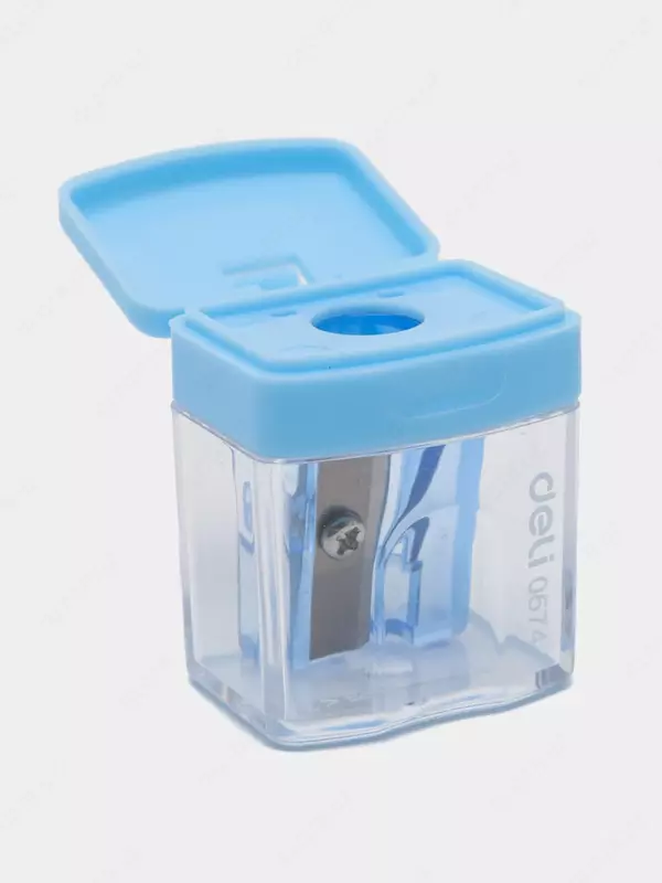  Plastik qalam otkir Deli kubik  1 teshik  d 8 mm  oram. displey (- 0574-modda) Pol. turli xil - 