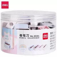   Plastik qalam otkir Deli Pastel  1 teshik  d 8 mm  paket. plast. kolba (Art. - 0594) Pastel. turli xil