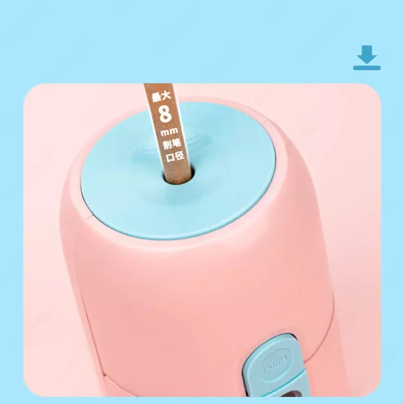  Mexanik qalam otkir Deli VB102  1 teshik  ish stoli  d 8 mm  oram. kart. kor. (Art. - 102-VB-pk) Pushti - 