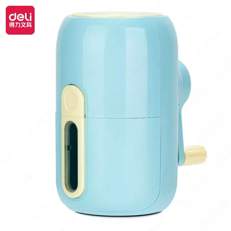 Mexanik qalam otkir Deli VB102  1 teshik  ish stoli  d 8 mm  oram. kart. kor. (m. - 102-VB-bl) Moviy