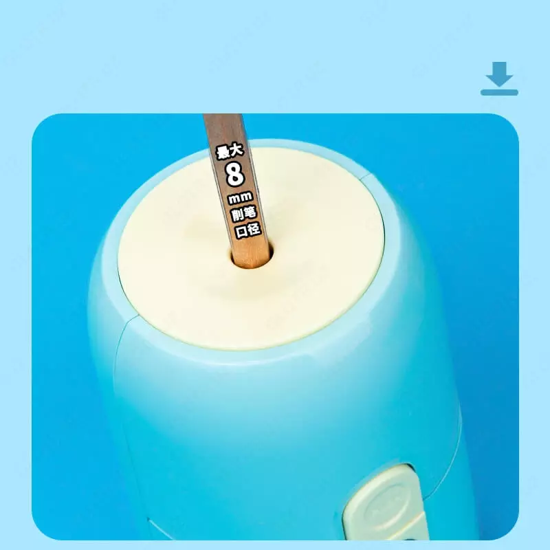  Mexanik qalam otkir Deli VB102  1 teshik  ish stoli  d 8 mm  oram. kart. kor. (m. - 102-VB-bl) Moviy - 