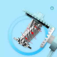  Mexanik qalam otkir Deli E71171  1 teshik  stol usti  d 8 mm  oram. kart. kor. (m. - 71171-bl.) Moviy - 