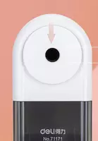   Mexanik qalam otkir Deli E71171  1 teshik  stol usti  d 8 mm  oram. kart. kor. (m. - 71171-gr) Ochiq/kulrang