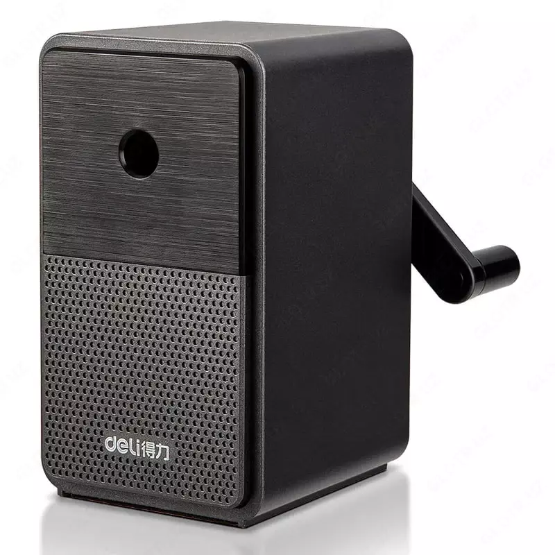 Механическая точилка для карандашей Deli 1 отв  настольная  d 8 мм  уп. карт.кор. (Арт. - 71160-bk) Черная