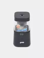   Elektr qalam otkir Deli  1 teshik  stol usti  d 6 9/8 mm  oram. kart. kor. (m. - 71203-bk.) Qora