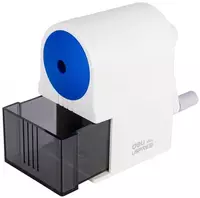  Mexanik qalam otkir Deli Uspire  1 teshik  ish stoli  d 8 mm  paket. plast. kor. (modda - 502-H) Oq/kok - 