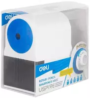   Mexanik qalam otkir Deli Uspire  1 teshik  ish stoli  d 8 mm  paket. plast. kor. (modda - 502-H) Oq/kok