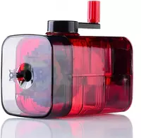   Механическая точилка для карандашей Deli  1 отв  настольная  d 6.5-8 мм  уп. пласт. кор. (Арт. - 71162rd) Красная